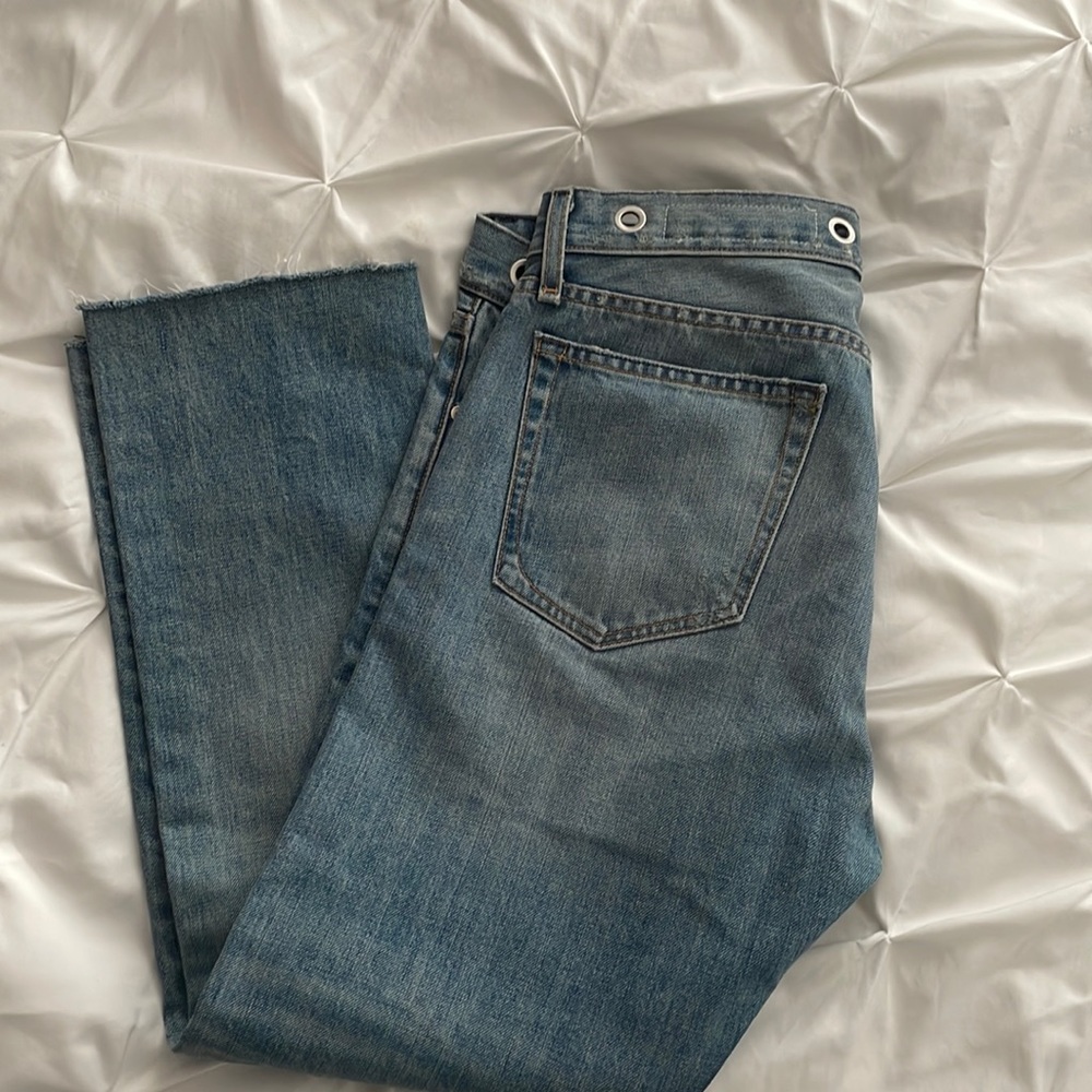 Rag and Bone Wicket Jeans Destroyed Straight Size 27 Revolve Cotton USA Distress